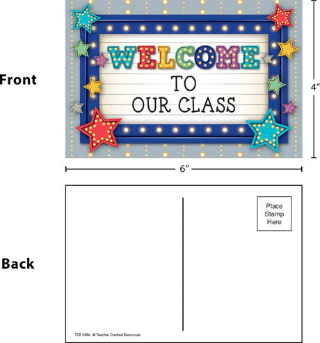 Marquee Welcome Postcards