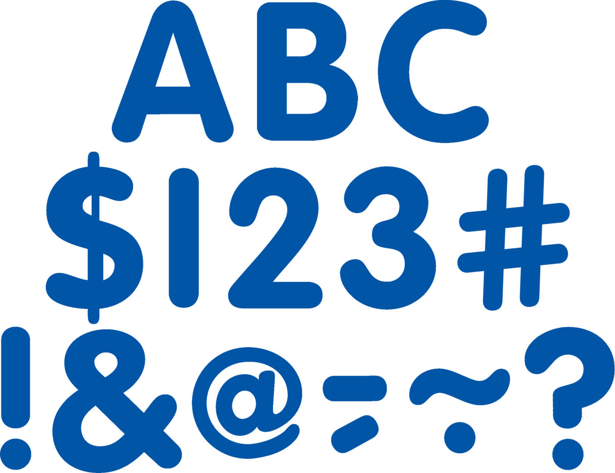 Blue Classic 2 Uppercase Letters