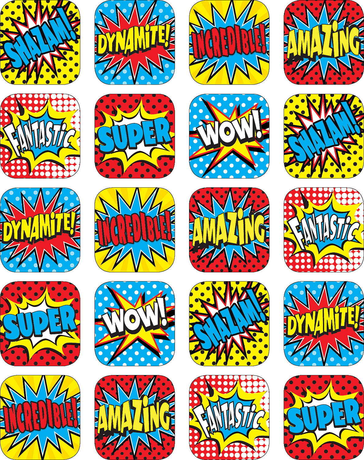 Superhero Stickers