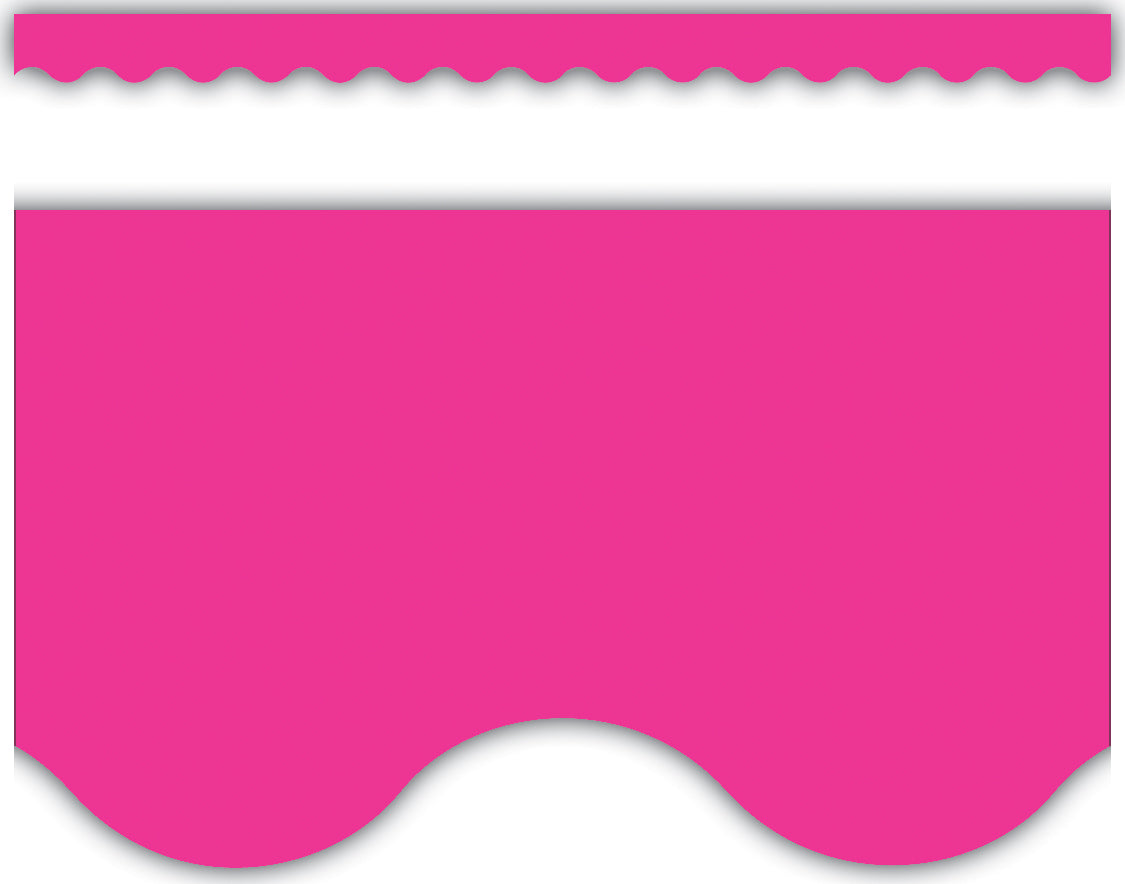 Hot Pink Scalloped Border Trim