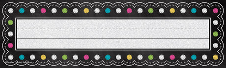 Chalkboard Brights Flat Name Plates