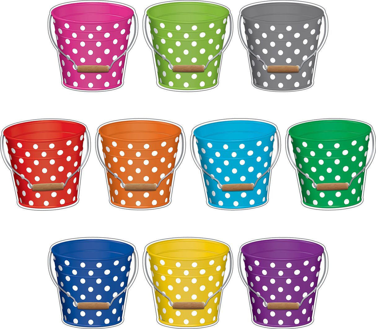 Polka Dots Buckets Accents