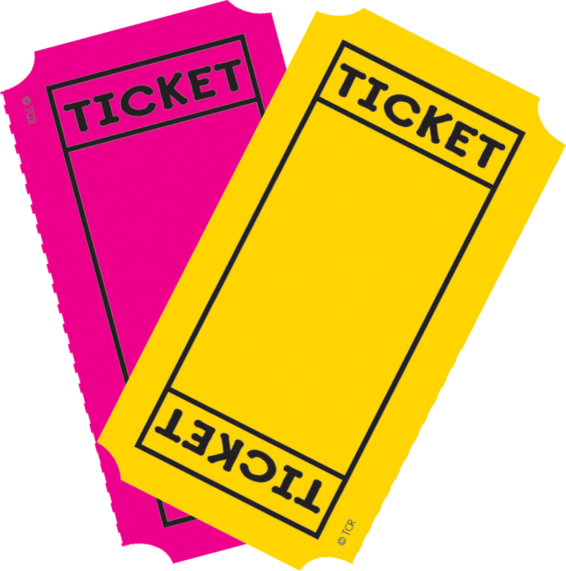 Bright Colors Tickets Mini Accents