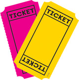 Bright Colors Tickets Mini Accents