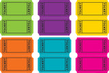 Bright Colors Tickets Mini Accents