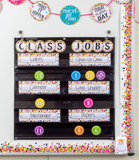 Confetti Flat Name Plates