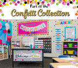 Confetti Flat Name Plates