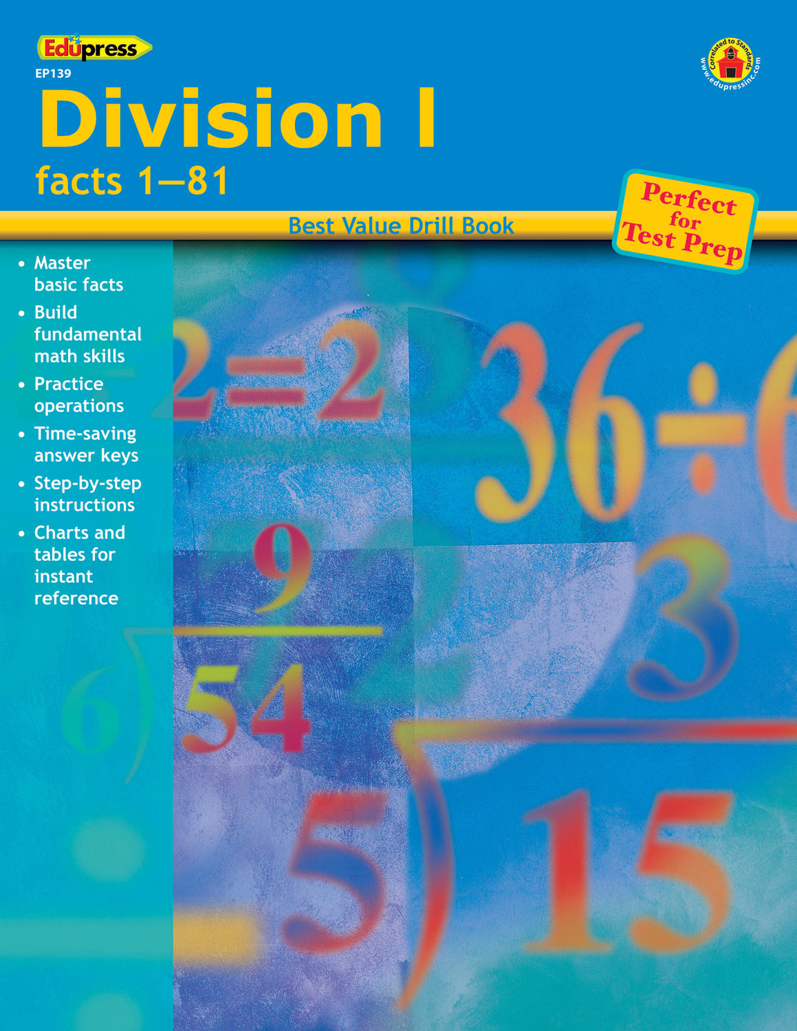 Best Value Math Drill Book, Division 1