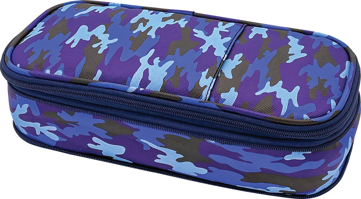 Blue Camo Pencil Case