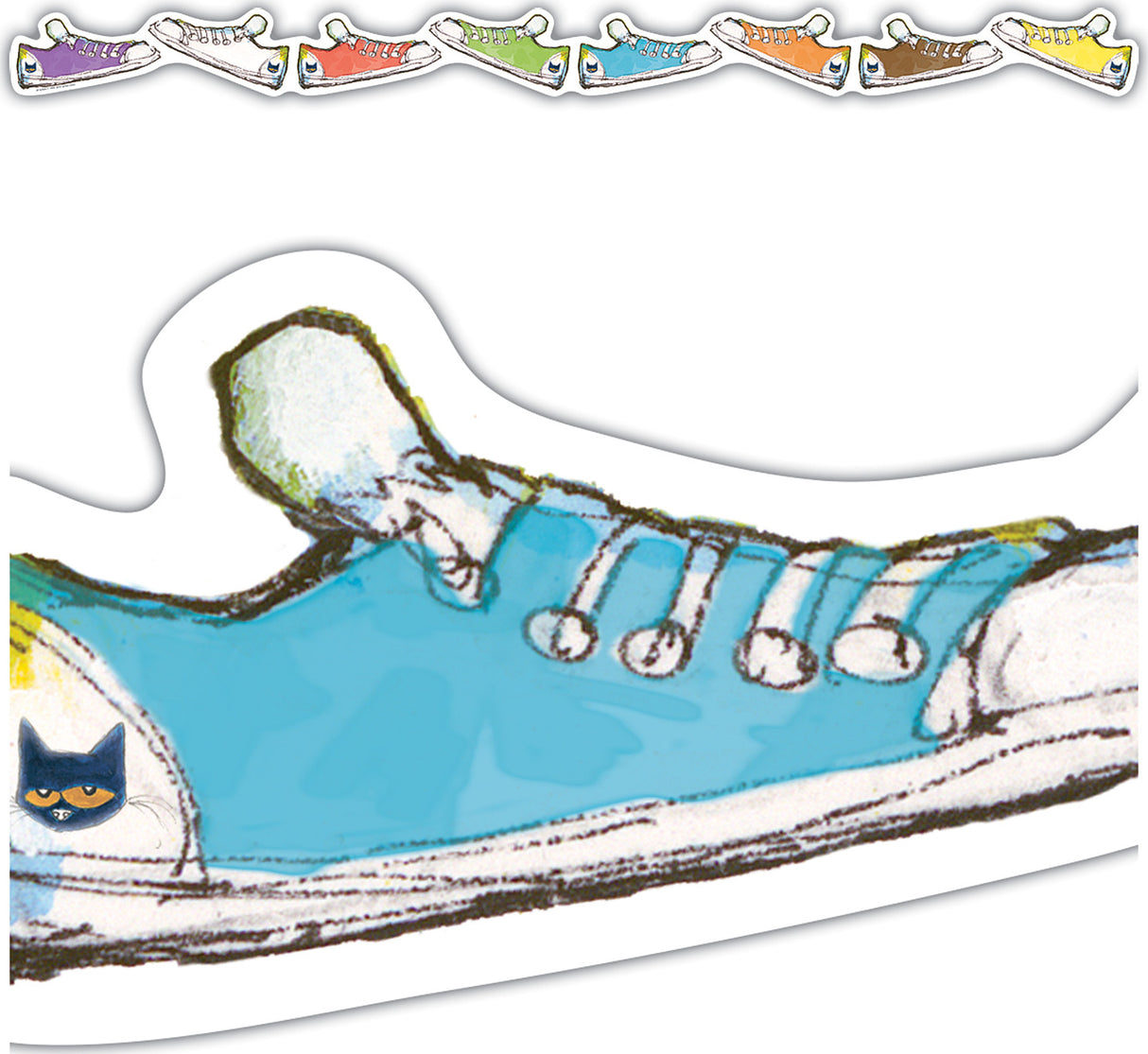 Pete the Cat® Groovy Shoes Die-Cut Border Trim