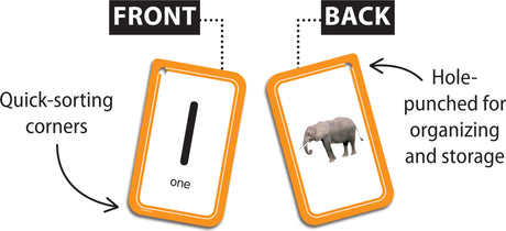 Numbers 0–25 Flash Cards