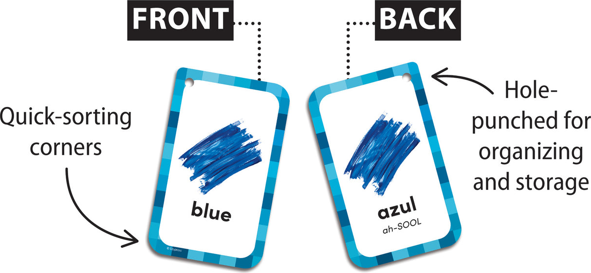 Everyday Words English/Spanish Flash Cards