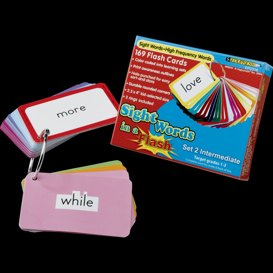 Sight Words In A Flash Cards (Gr. 1 - 2)