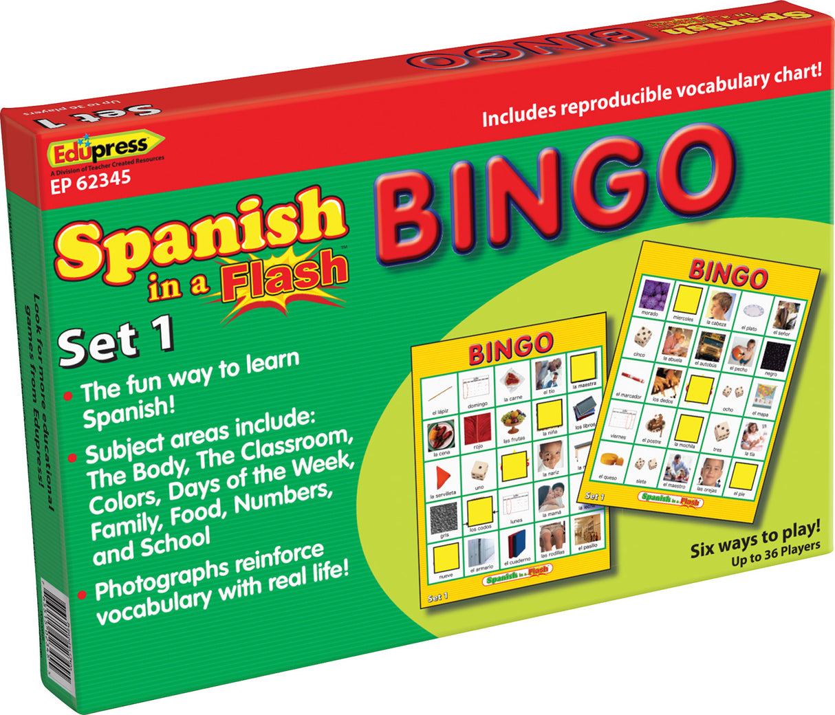 Spanish in a Flash™ Bingo Game