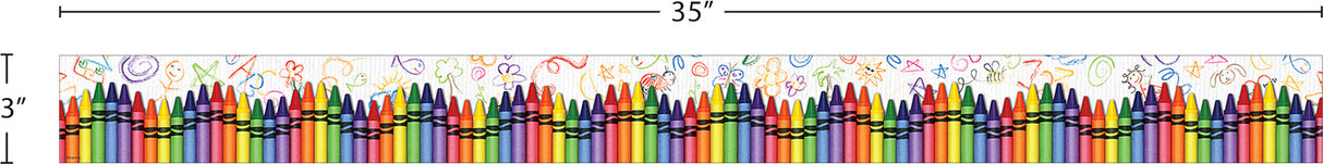 Crayons Straight Border Trim