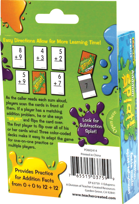 Splat™ Game: Addition