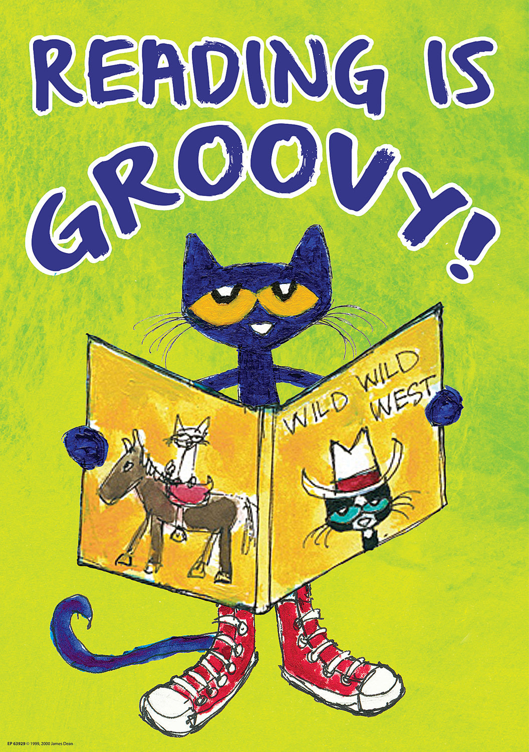 Pete the Cat® Reading Is Groovy Positive Poster