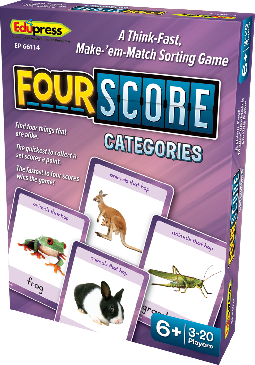 Four Score Card Game: Categories