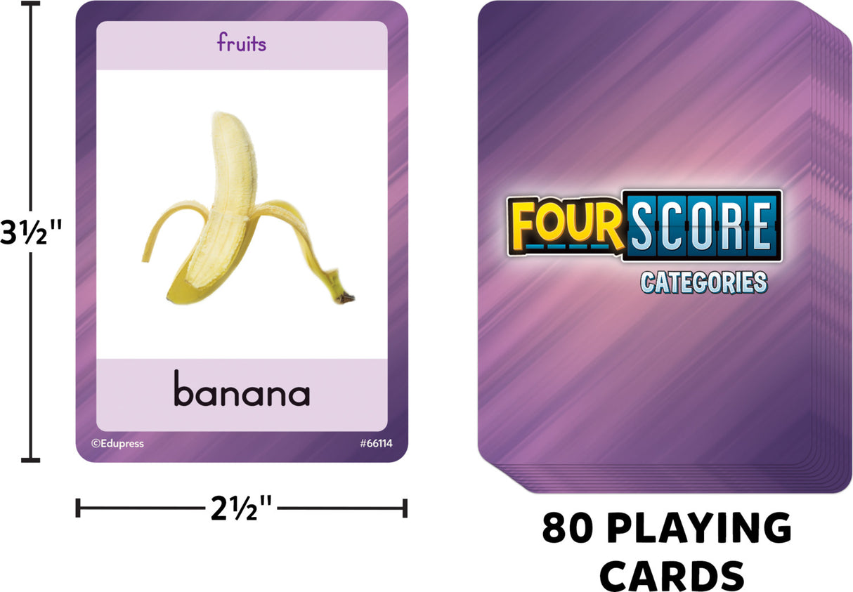 Four Score Card Game: Categories