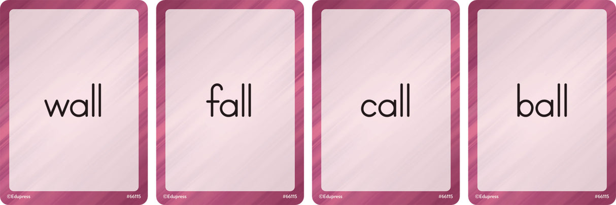 Four Score Card Game: Word Families
