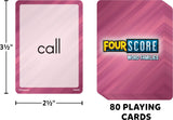 Four Score Card Game: Word Families