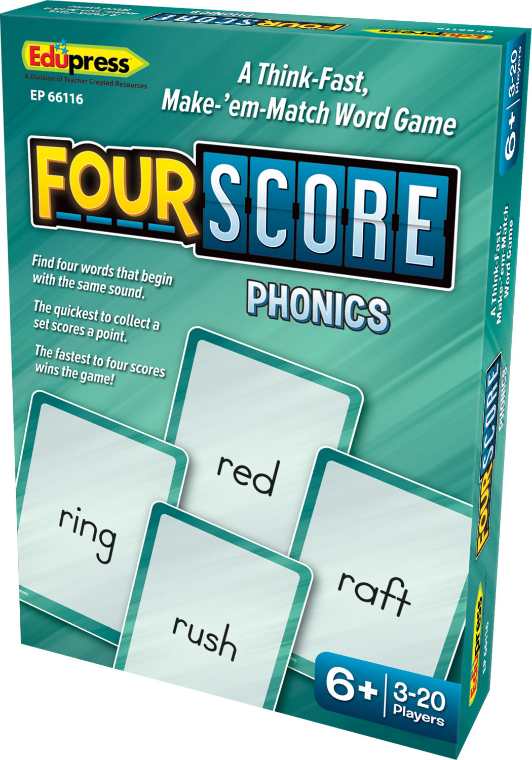 Four Score Card Game: Phonics