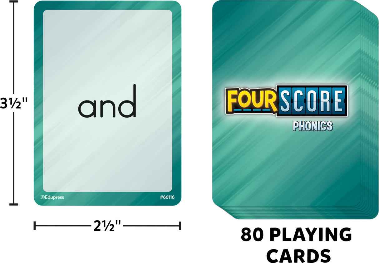 Four Score Card Game: Phonics