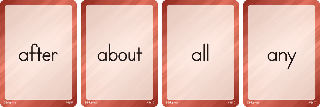 Four Score Card Game: Sight Words