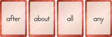 Four Score Card Game: Sight Words