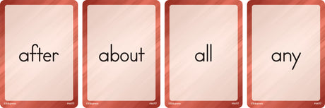 Four Score Card Game: Sight Words