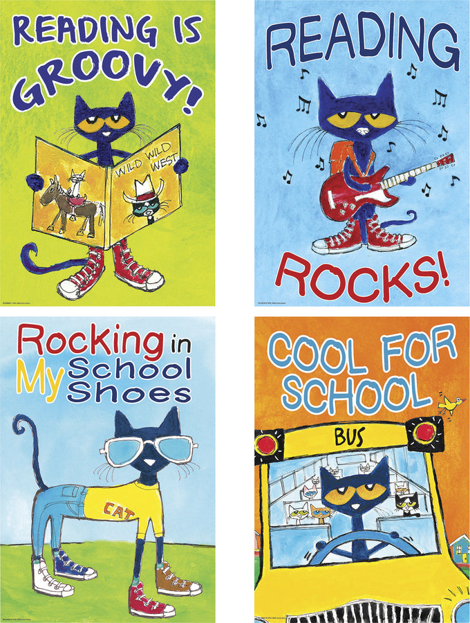 Pete the Cat Positive Poster Set (4)