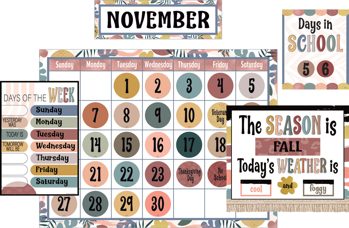 Wonderfully Wild Calendar Bulletin Board