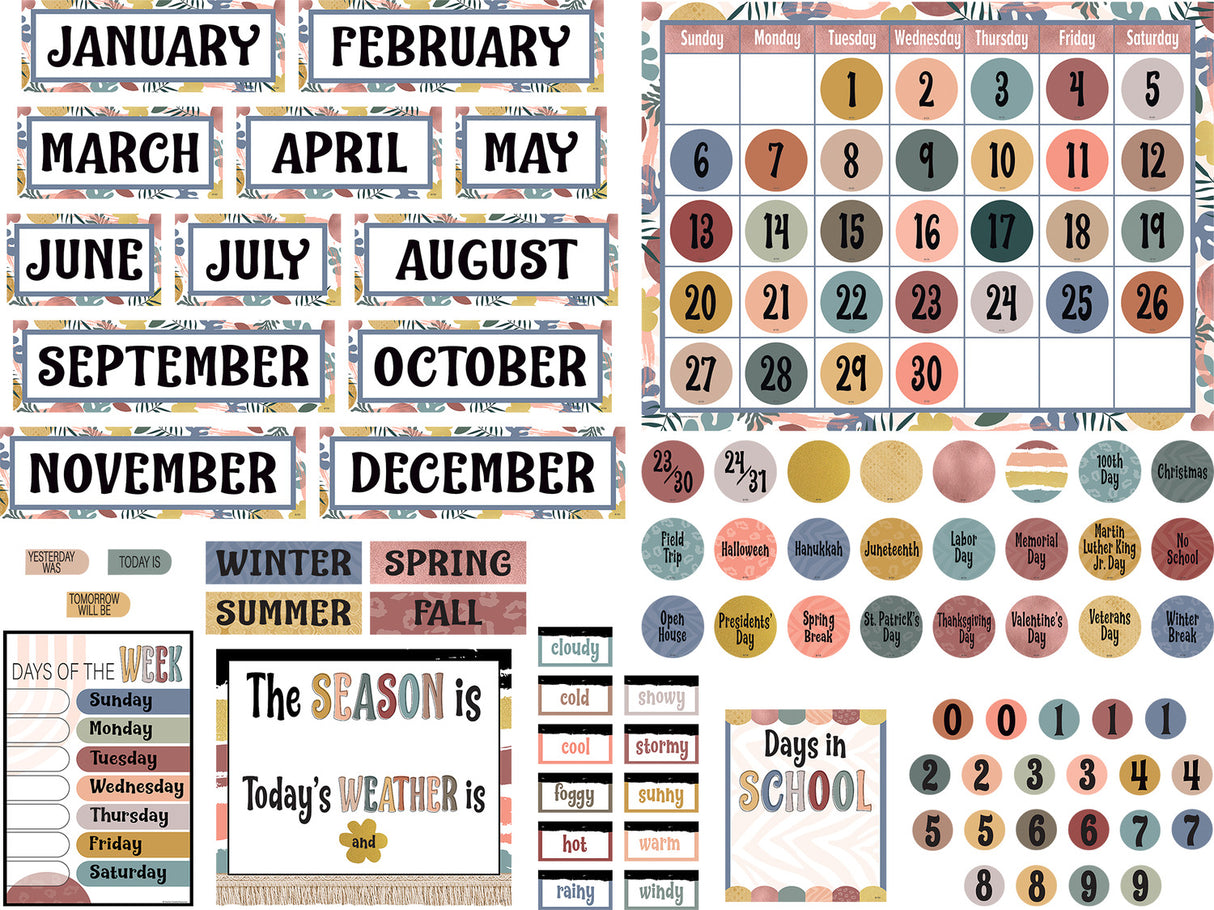 Wonderfully Wild Calendar Bulletin Board