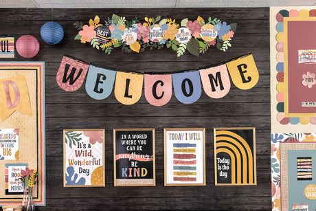 Wonderfully Wild Welcome Bunting Bulletin Board