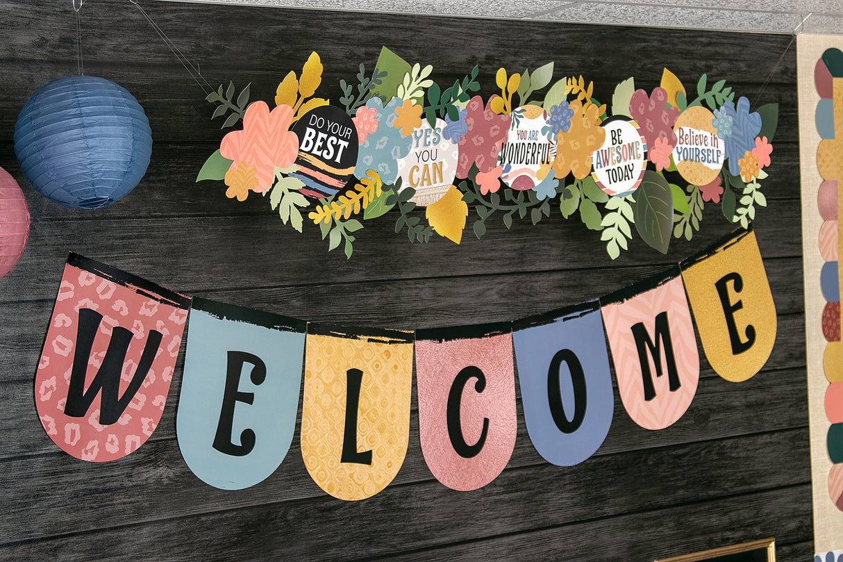 Wonderfully Wild Welcome Bunting Bulletin Board