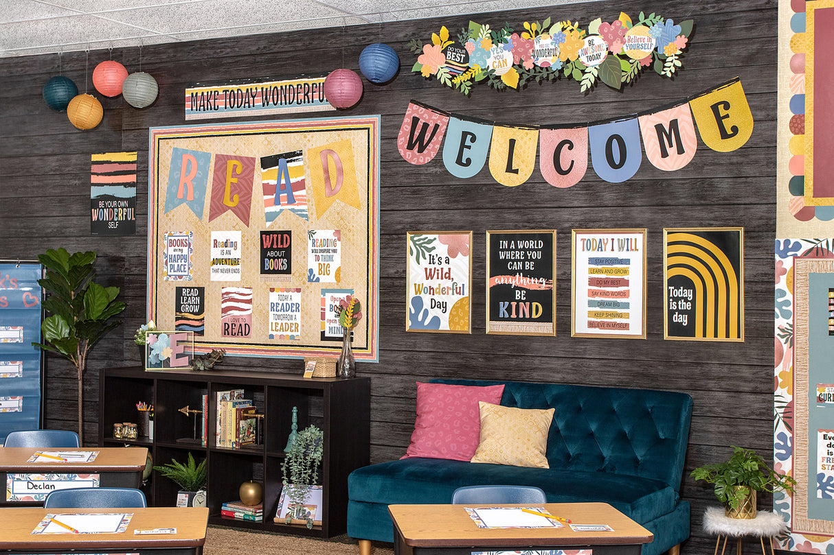 Wonderfully Wild Welcome Bunting Bulletin Board