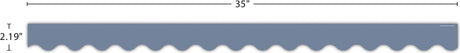 Aegean Blue Scalloped Border Trim