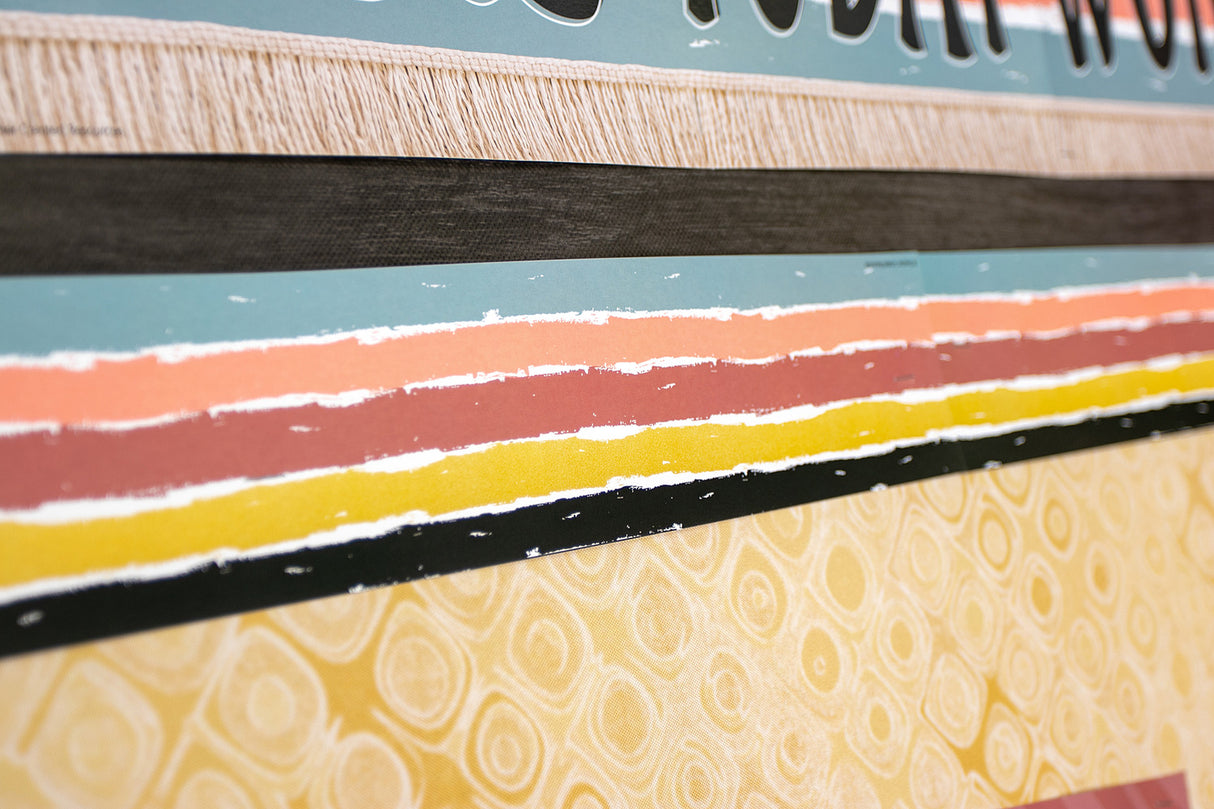 Wonderfully Wild Stripes Straight Border Trim