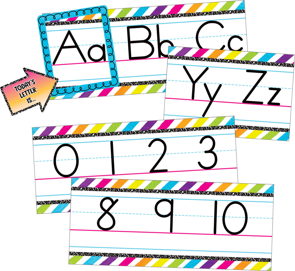 Brights 4Ever Alphabet Line Bulletin Board