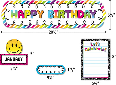 Brights 4Ever Happy Birthday Mini Bulletin Board