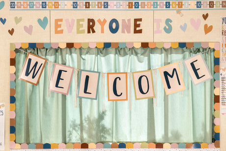 Everyone is Welcome 7" Fun Font Letters