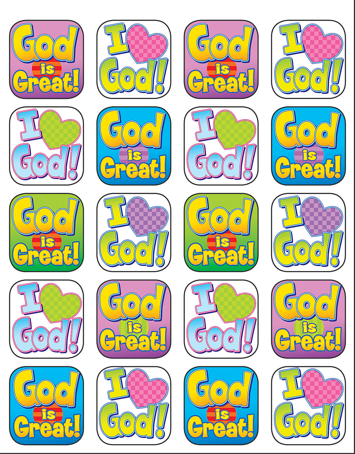 God is Great Stickers