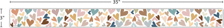 Everyone is Welcome Hearts Straight Border Trim
