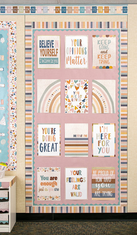 Everyone is Welcome Stripes Straight Border Trim