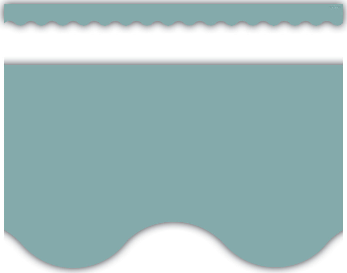 Calming Blue Scalloped Border Trim