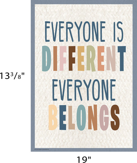 Everyone is Different, Everyone Belongs Positive Poster