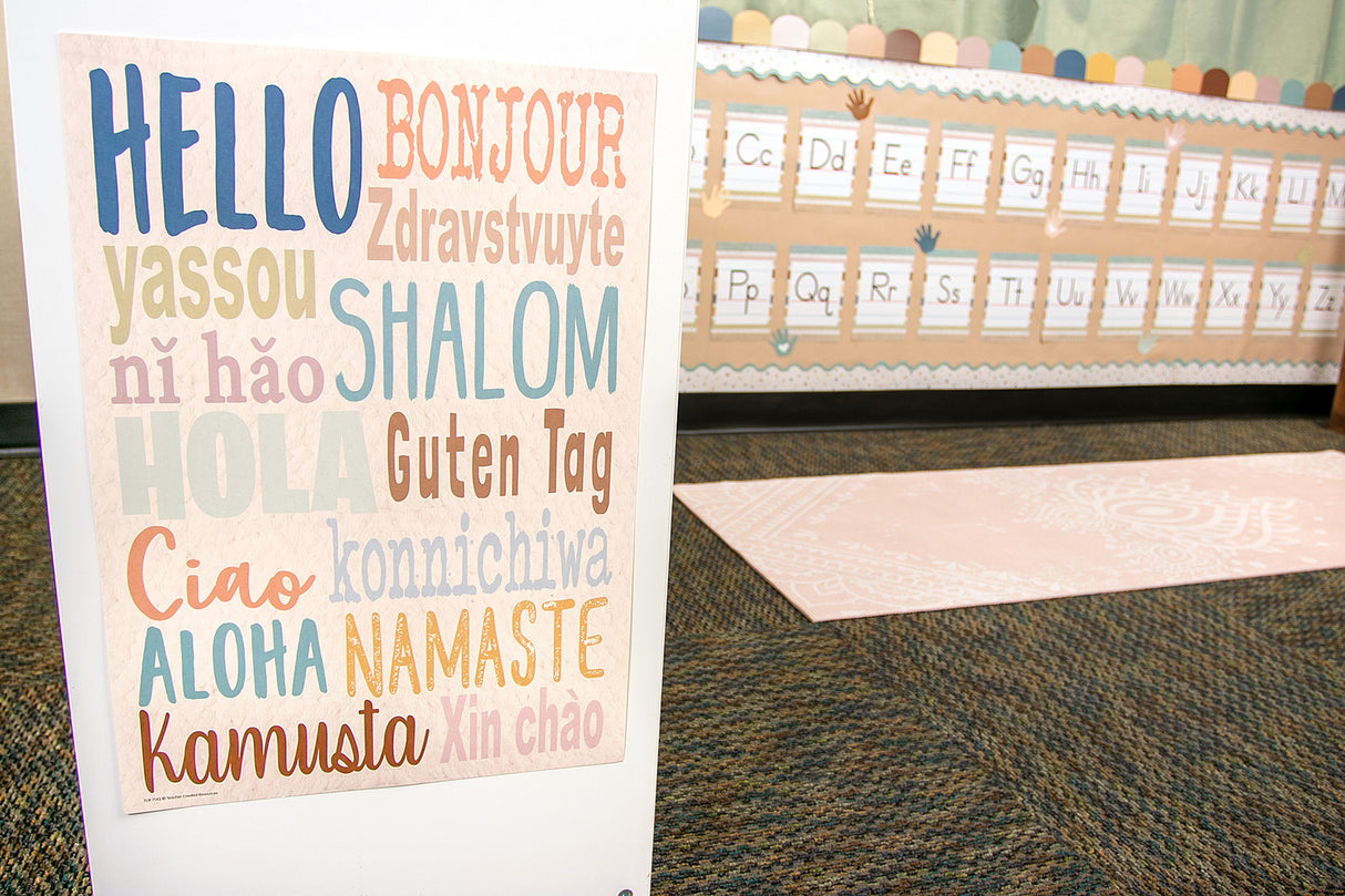 Everyone is Welcome Hello Positive Poster