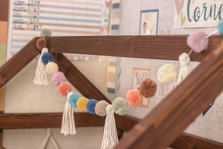 Everyone is Welcome Pom-Poms and Tassels Garland