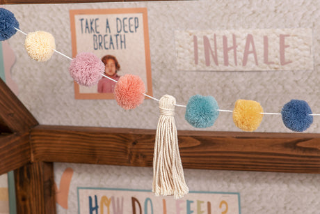 Everyone is Welcome Pom-Poms and Tassels Garland
