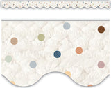 Everyone is Welcome Dots Scalloped Border Trim
